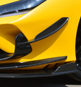 Ferrari F8 Tributo Spider 2020 2021 2022 2023 with Aftermarket Parts - Front Canards Pre-preg Carbon Fiber from Ventus Veloce